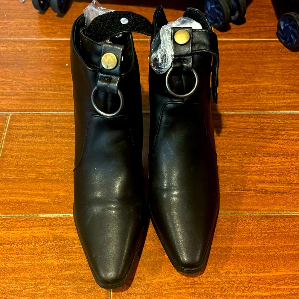 Black ankle boots